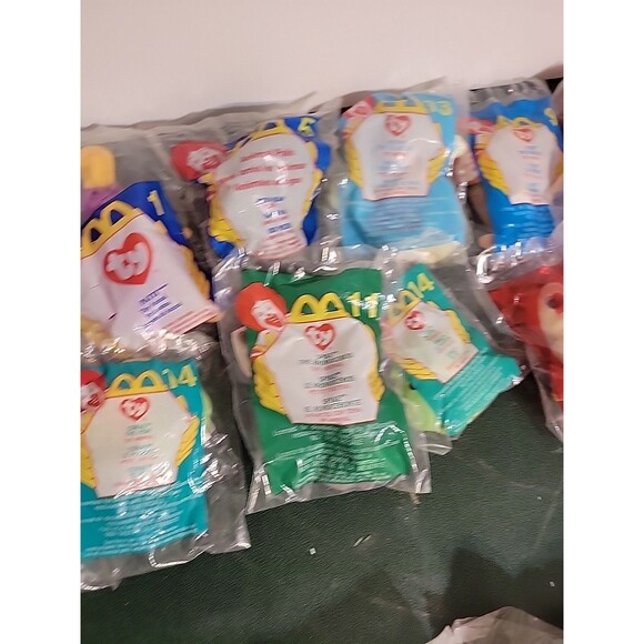 Vtg McDonald’s TY Beanie Baby Plush Toys Lot in package mixed - Picture 5 of 13